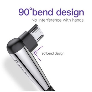 Cáp sạc nhanh Baseus chữ L cổng Micro USB chính hãng