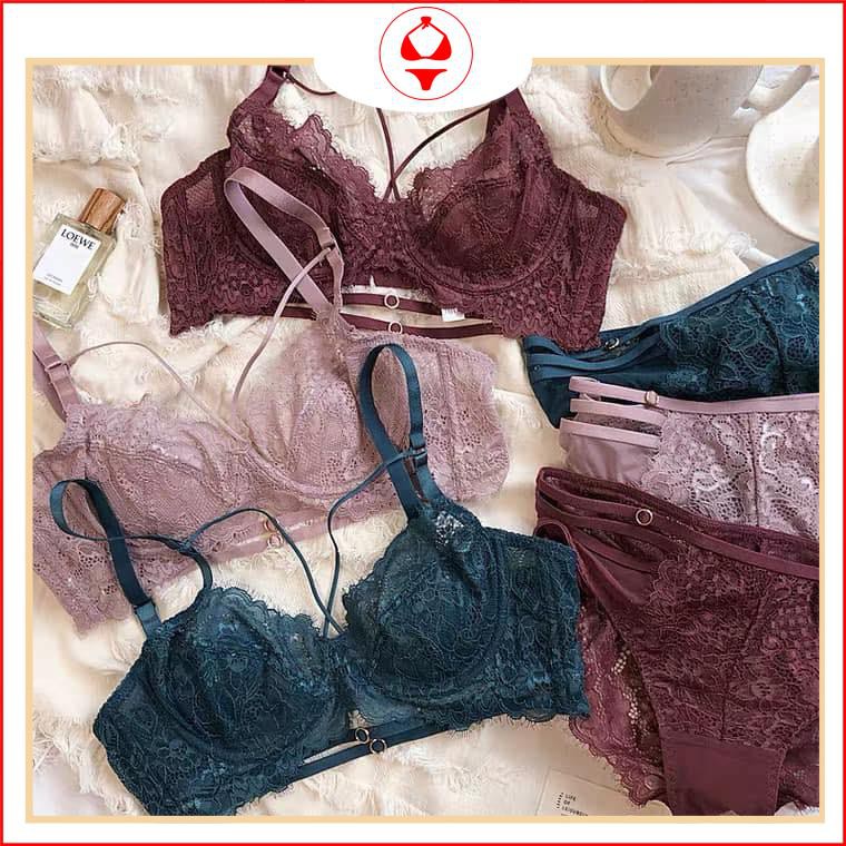 Bộ đồ lót  SEXY ,set đồ lót charm khuy Yolo bra không mút có gọng ren cao cấp quyến rũ C264 | BigBuy360 - bigbuy360.vn