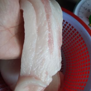 Chà bông heo sạch nhà làm