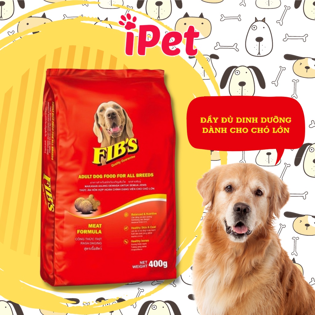 Thức Ăn Hạt Khô Ganador FIB'S Đồ Ăn Cho Chó Con, Chó Lớn 400g - iPet Shop