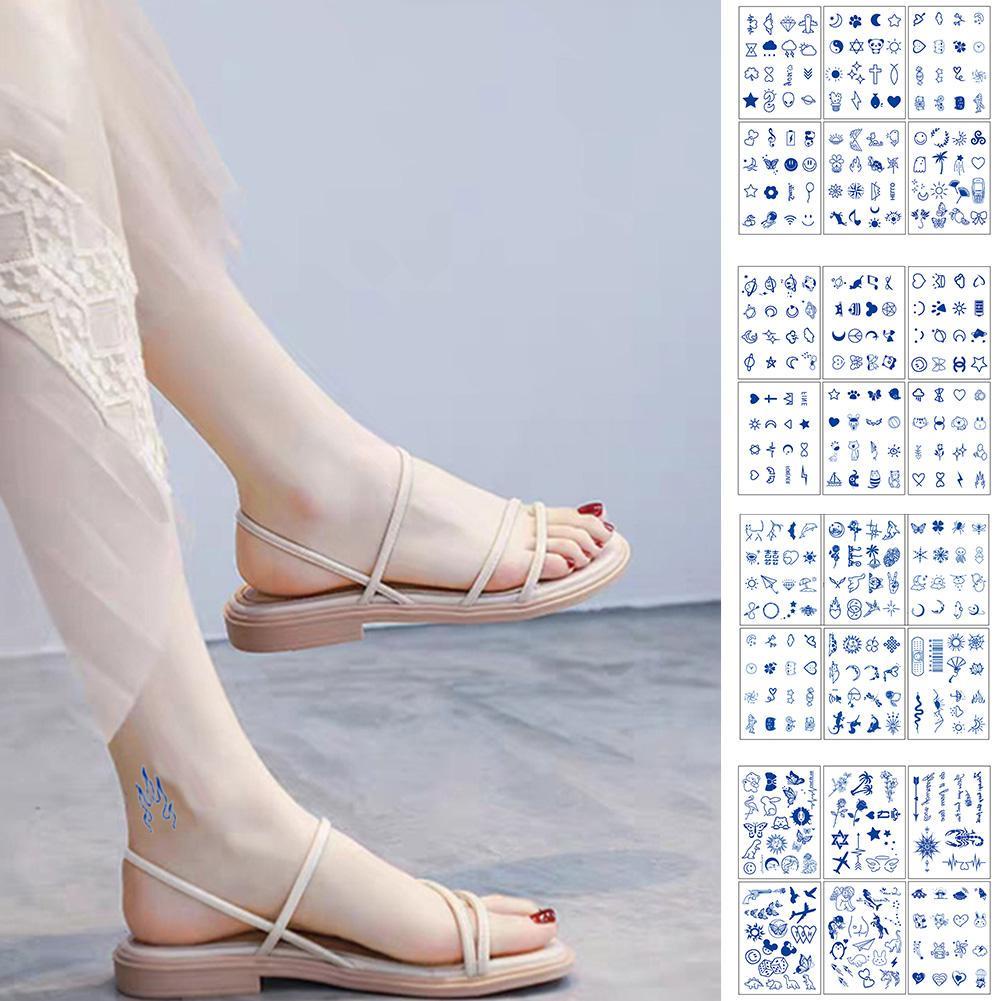 Miếng Dán Hình Xăm Hình Nước Ép Mini Dễ Thương Chống Nước P1H8 Dùng 1 Lần