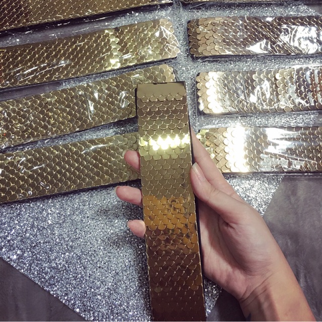 Thắt lưng Nữ vẩy cá vàng