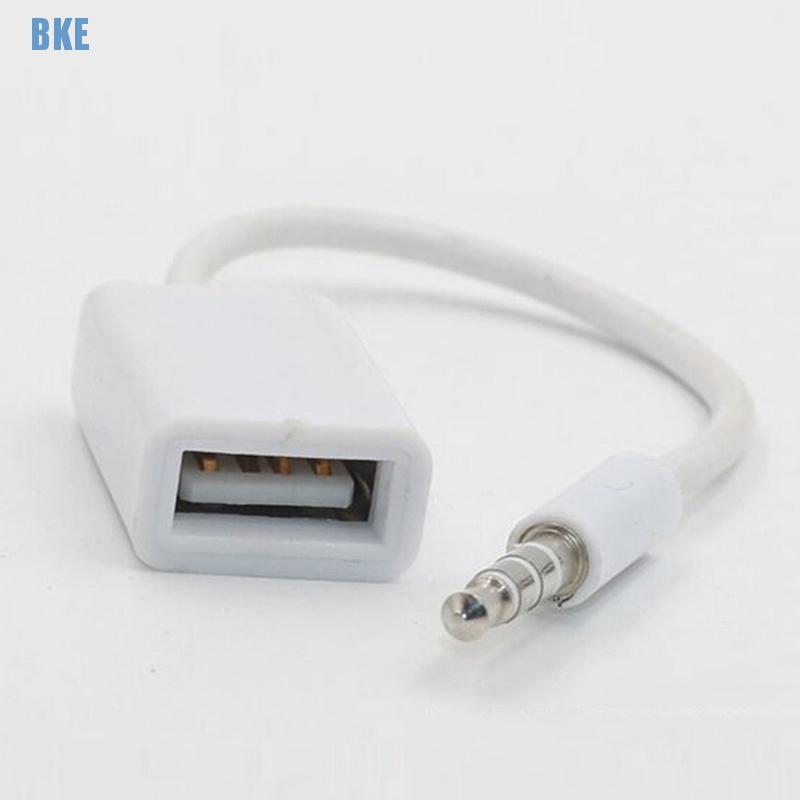 FH Cáp Chuyển Đổi Cổng 3.5mm Aux Sang Usb 2.0 Cho Mp3 Trên Xe Hơi