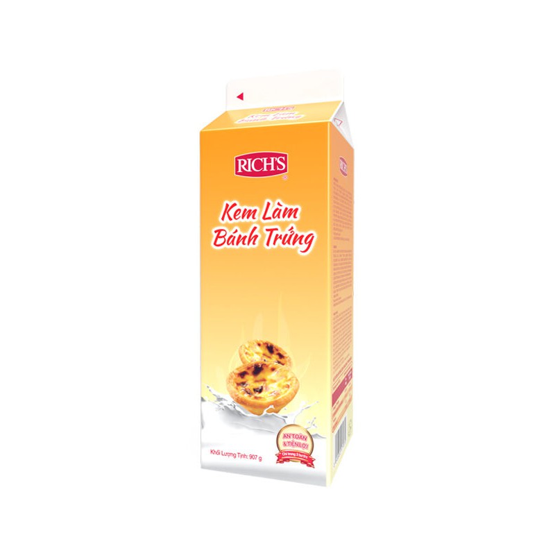 Đế tart trứng Nhất Hương + kem trứng Rich's