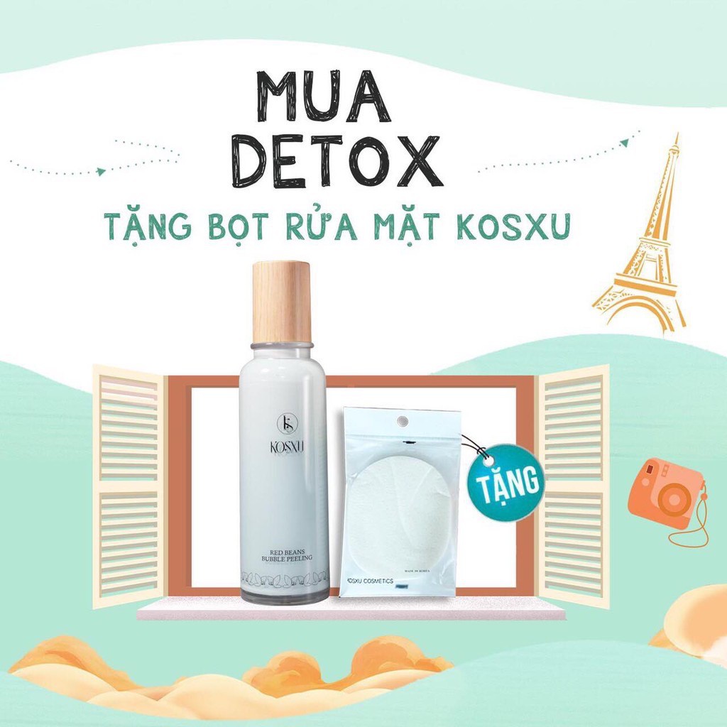 TẨY DA CHẾT DETOX KOSXU 2IN1💖FREESHIP💖TẶNG MASK