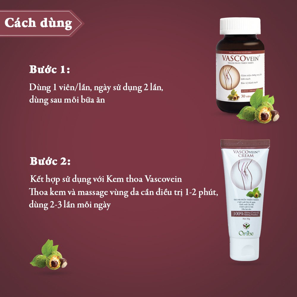 Viên uống hỗ trợ điều trị và phòng ngừa suy giãn tĩnh mạch VASCOVEIN