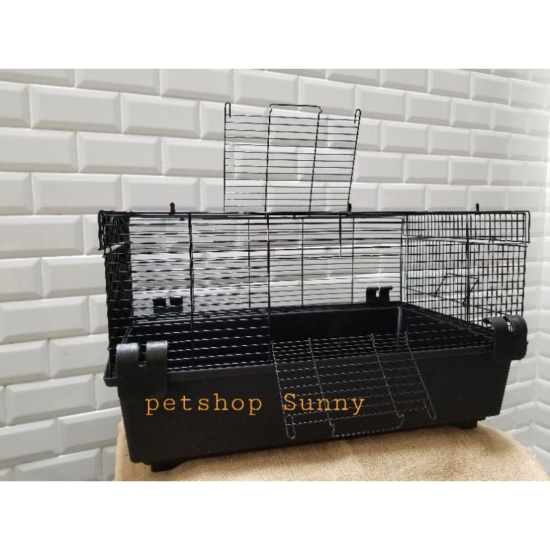 Lồng 60cm khay cao màu/trong cửa rộng cho hamster 60x35x32 (không phụ kiện)