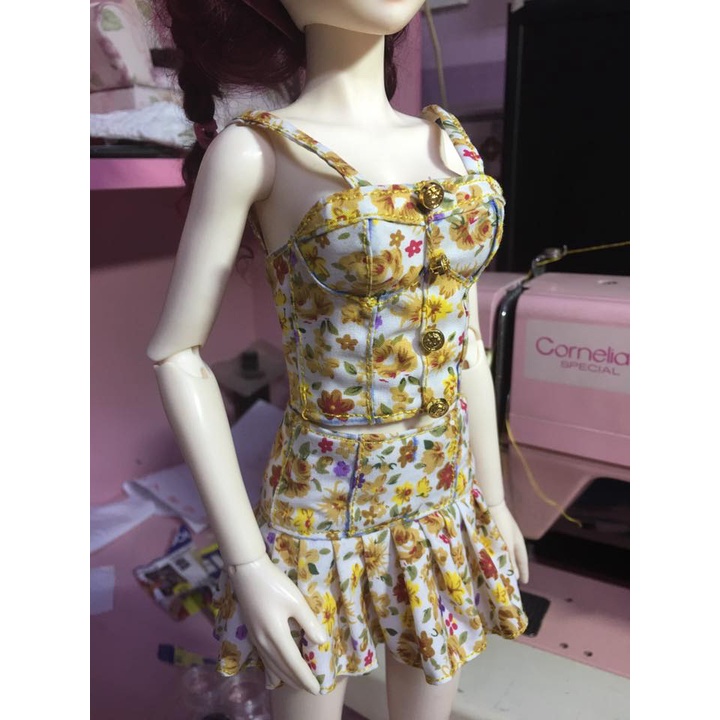 Rập may đồ búp bê BJD size 1/4