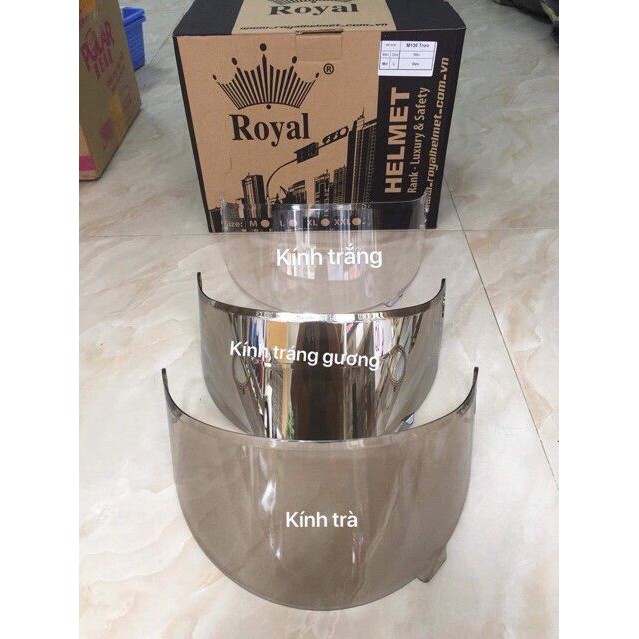 Kính Royal M136, ASIA MT136, Kính Rời Thay thế Mũ Bảo Hiểm Fullface Royal M136, ASIA MT136 (Kính Thay Thế)