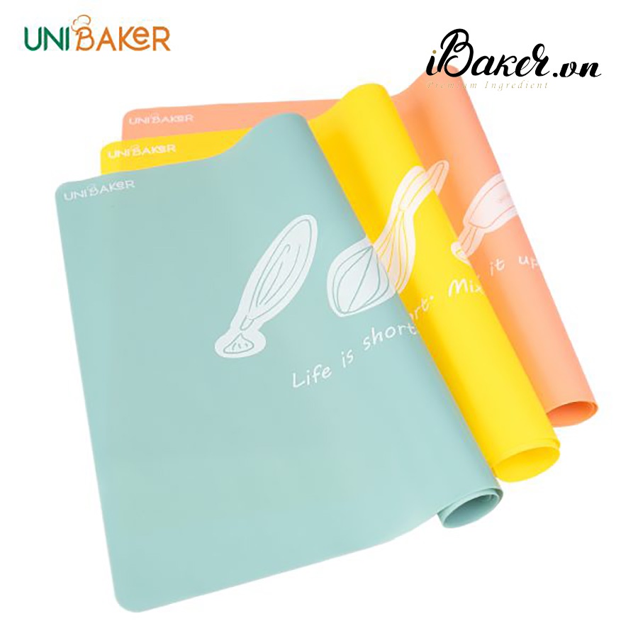 TẤM NHÀO BỘT SILICONE UNIBAKER- LIFE IS SHORT
