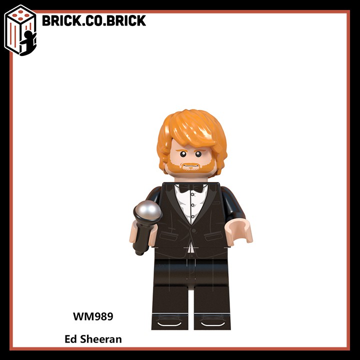 WM6093 - Đồ chơi lắp ráp minifigure nhân vật ca sĩ Ed Sheeran