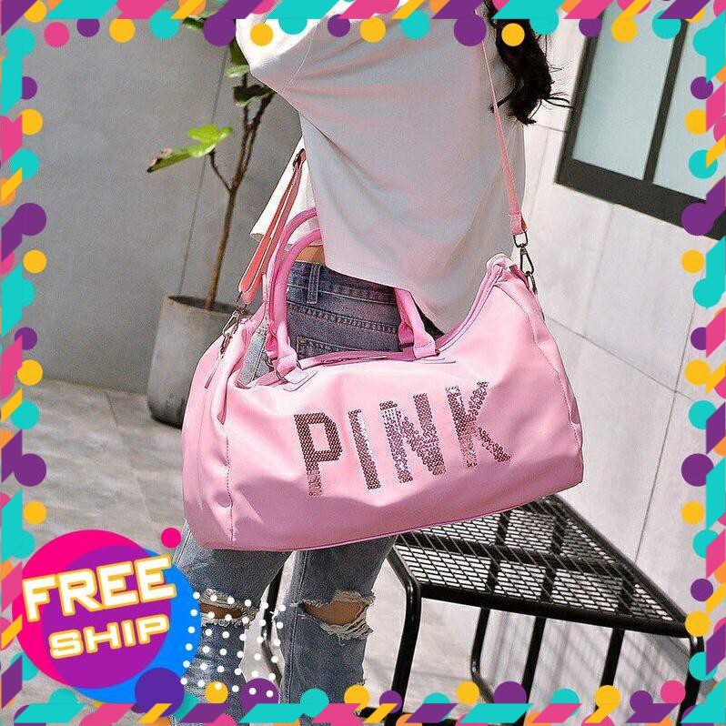 [Giadungonline] Túi Pink hồng size đại du lịch