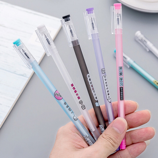 Bút Gel Cỡ Lớn Trong Suốt Thiết Kế Đơn Giản Kiểu Trung Hoa