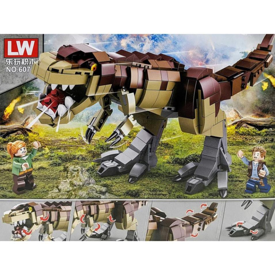 [Khai trương giảm giá] Bộ LEGO 535 miếng ghép - Lắp ráp khủng long bạo chúa T-REX