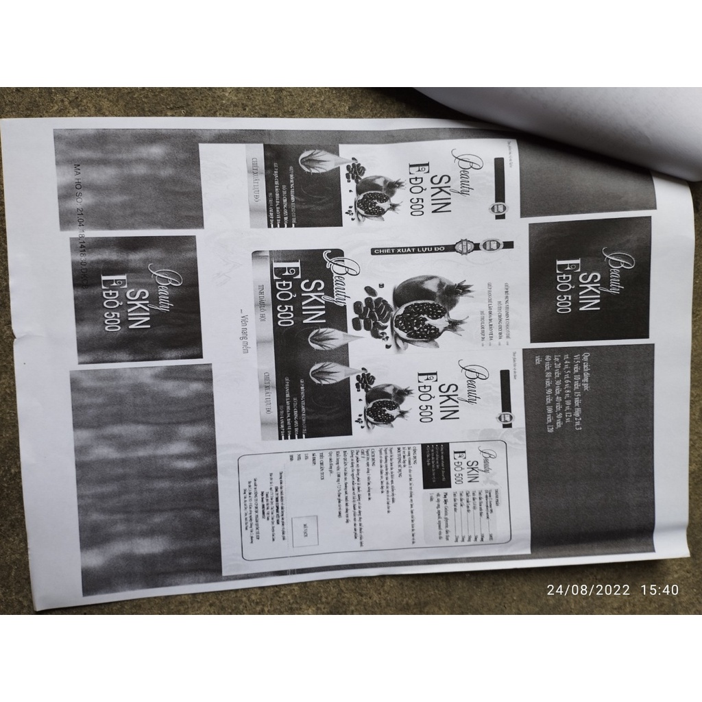 Lọ 30 viên Vitamin E đỏ 500mg đẹp da Beauty Skin