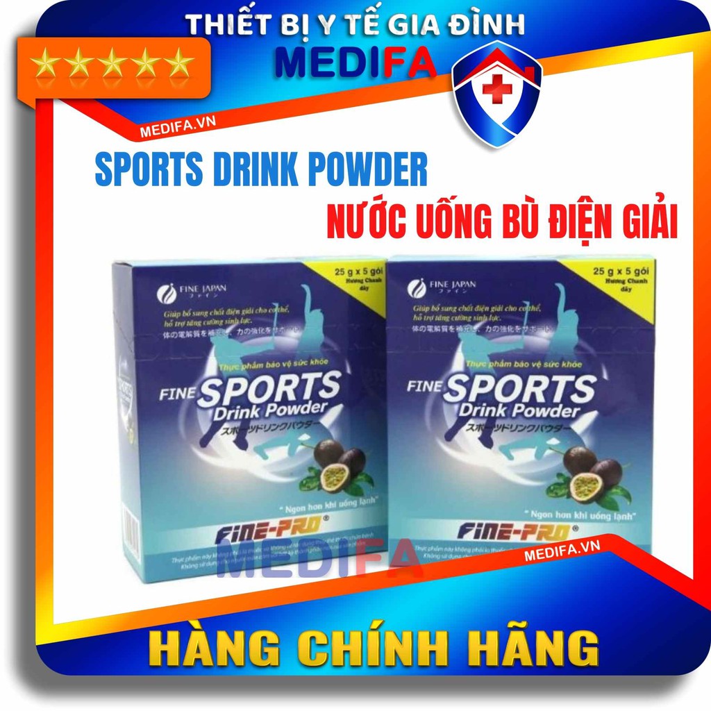 SPORTS Drink Powder nước uống bù điện giải cho cơ thể ,hộ trợ tăng cường sinh lực, Fine Sports Drink Powder - Fine Japan