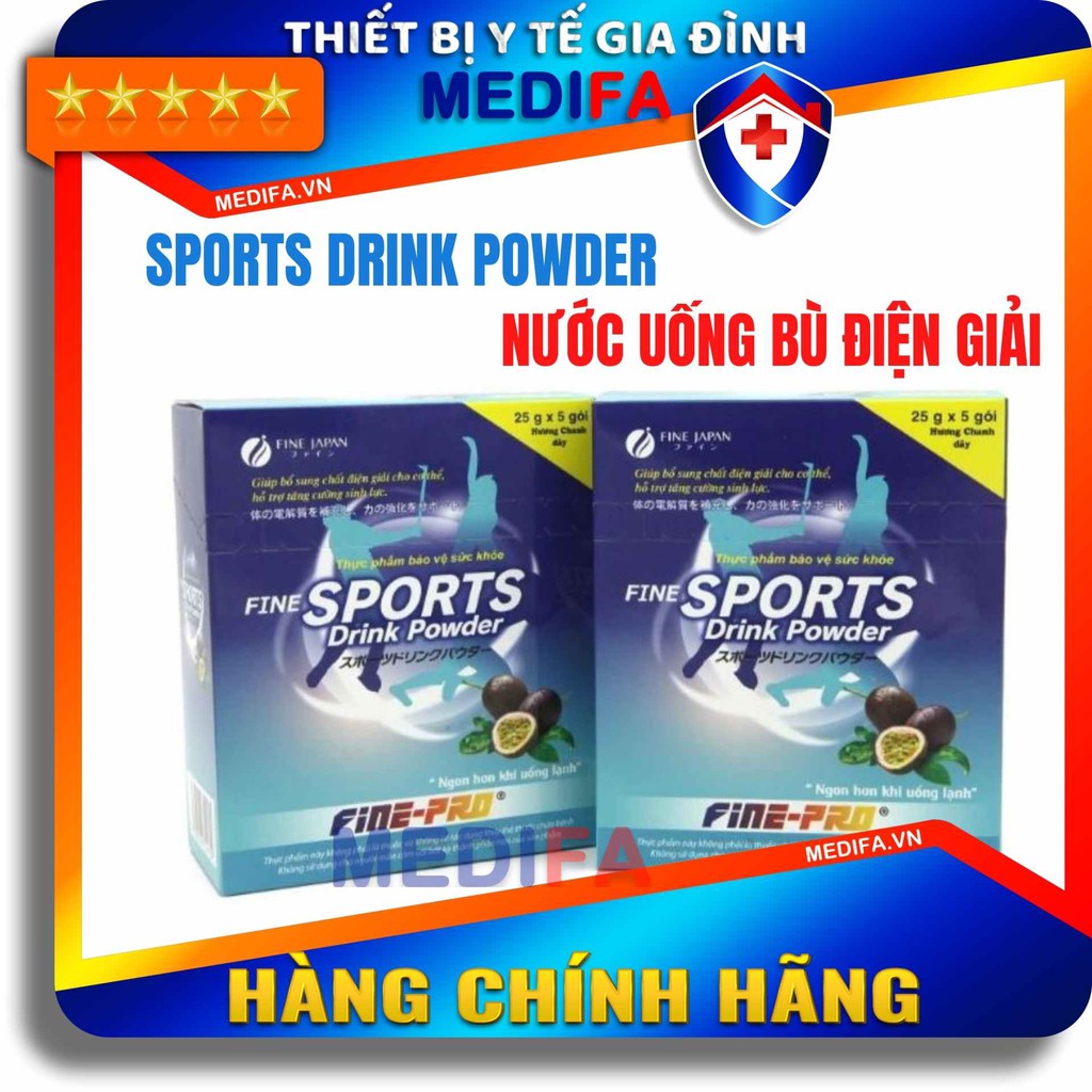 Nước uống bù điện giải SPORTS Drink Powder, hộ trợ tăng cường sinh lực, Fine Sports Drink Powder - Fine Japa