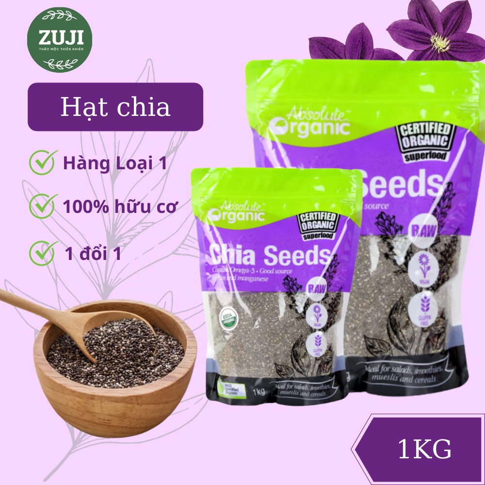 ✅ 200g Hạt chia nhập khẩu Úc Absolute Organic Hữu Cơ