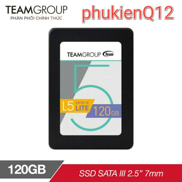 Ổ cứng SSD Team Group L5 LITE 120GB 2.5" Sata III 7mm - Hãng phân phối chính thức