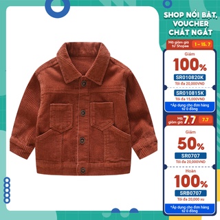 Áo khoác cho bé hàn quốc xuất xịn,  áo khoác cho bé trai bé gái chất Nhung Tiny Kids từ 6-28kg