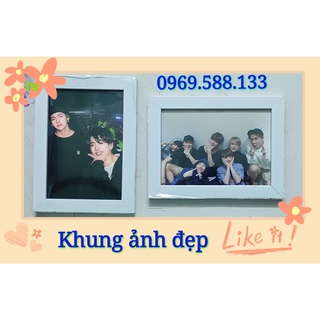 Khung ảnh treo tường kích thước15x21, tặng kèm móc treo tường.,