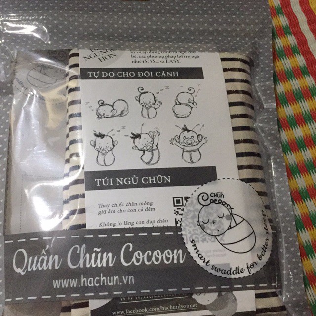 Quấn Chũn Cocoon [Giúp bé ngủ sâu giấc không giật mình][Cam kết chính hãng] - CAO CẤP