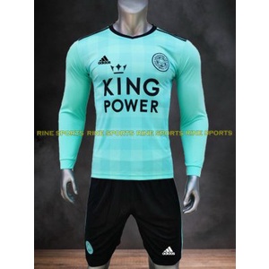 Bộ áo đá bóng Leicester City xanh dài tay hàng việt nam cao cấp mùa giải 2021-2022