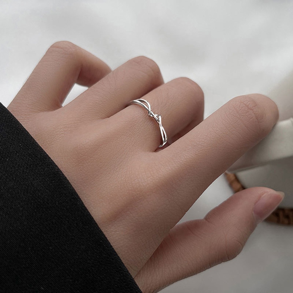Nhẫn hở thiết kế đơn giản phong cách Hàn Quốc thời trang cho nữ Yanqueens Đồ trang sức