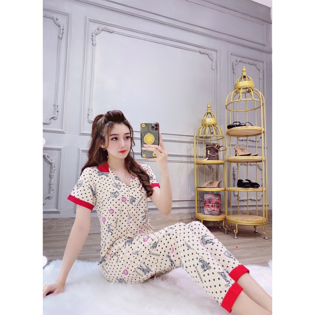 Đồ bộ nữ pijama lụa hàn cao cấp mềm mịn nhẹ | BigBuy360 - bigbuy360.vn