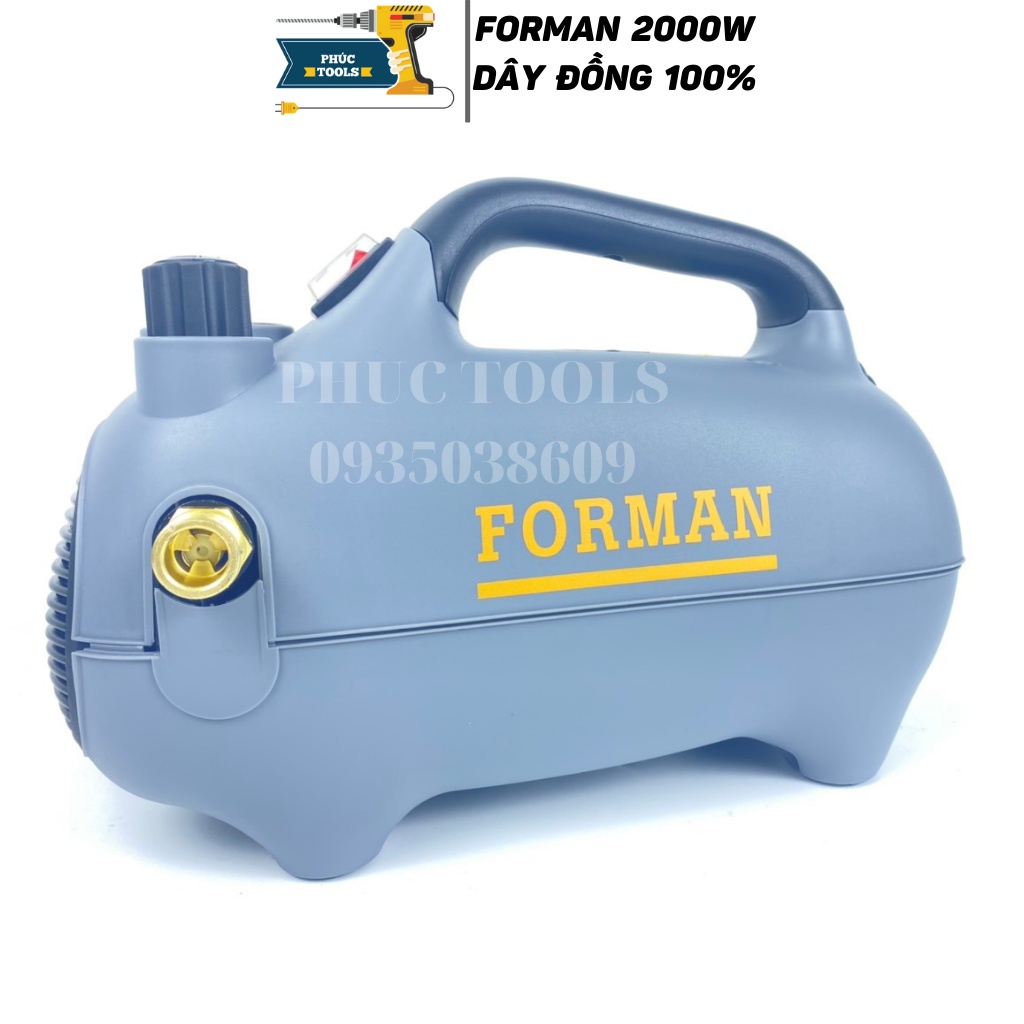 Máy rửa xe mini FORMAN 2000W có chỉnh áp dây đồng