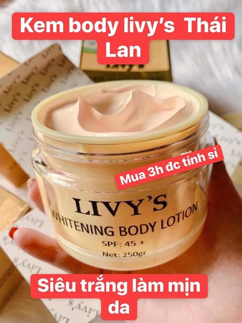 👉KEM BODY THÁI LAN LIVY'S chính hãng