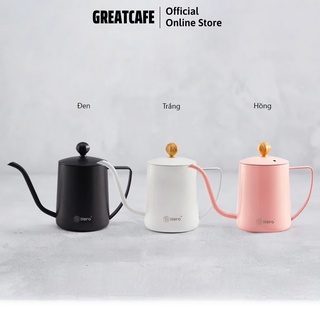 Ấm cầm tay C03 PRO cao cấp thương hiệu Hero, bình rót cổ ngỗng pha cà phê Pour Over dung tích 350ml