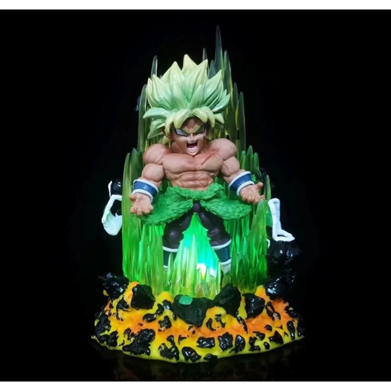 Mô hình Dragon Ball Son Goku Vegeta Broly cực chất có hiệu ứng và đèn led chi tiết sắc nét