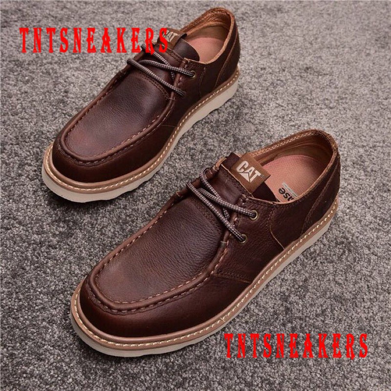 Original Caterpillar Men FOOTWEAR Work Genuine Leather Boot Shoes VN7291 630 10065