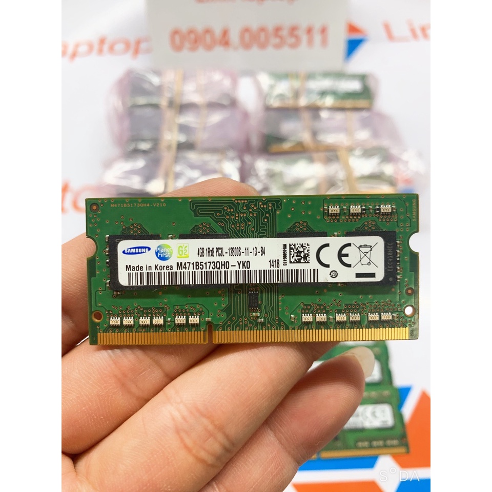 Ram laptop DDR3L 4Gb, 8Gb bus 1600, 1333 và các loại khác, bảo hành 1 năm