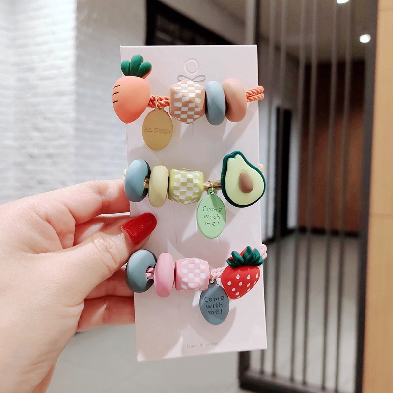 Dây Buộc Tóc Hình Trái Cây Xinh Xắn Dành Cho Nữ