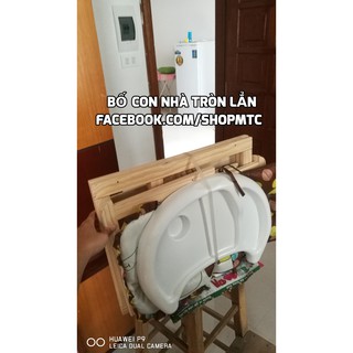 Ghế ăn dặm bằng gỗ