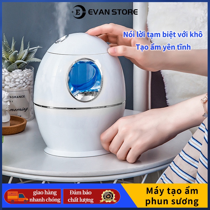 Máy Phun Sương, Máy Xông Tinh Dầu, Máy Tạo Độ Ẩm, Máy Tích Hợp Đèn Led - Phù hợp cho phòng điều hòa, máy lạnh