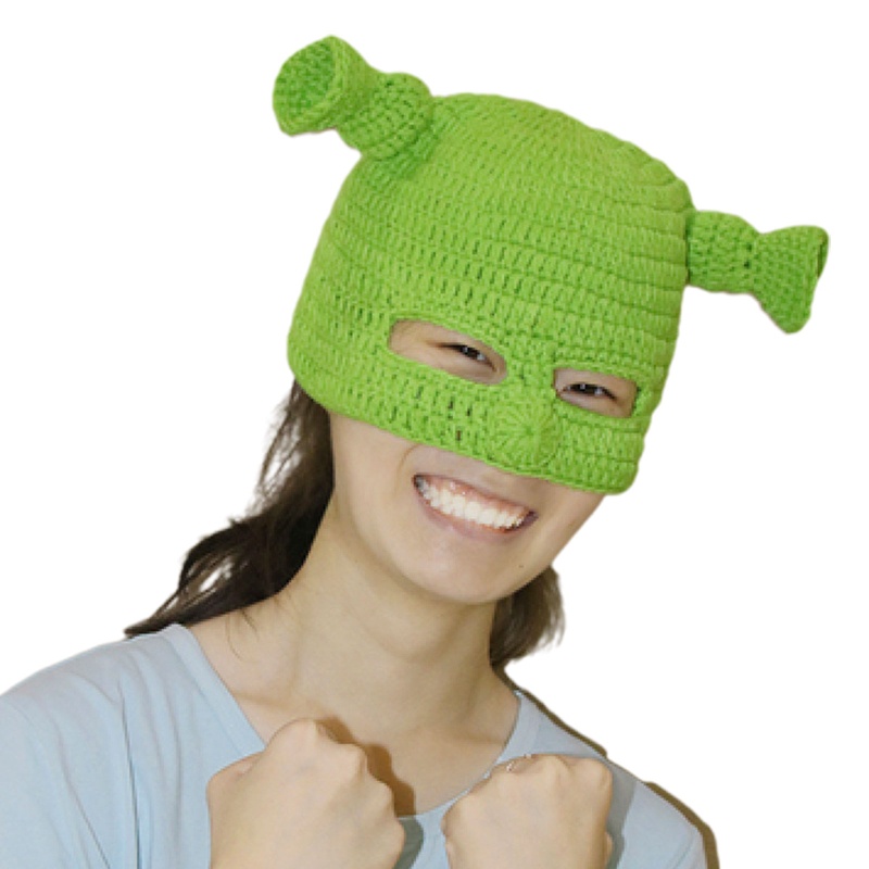 Mũ beanie Trùm Đầu Đính Tai Quái Vật Vui Nhộn Cho Nam Và Nữ