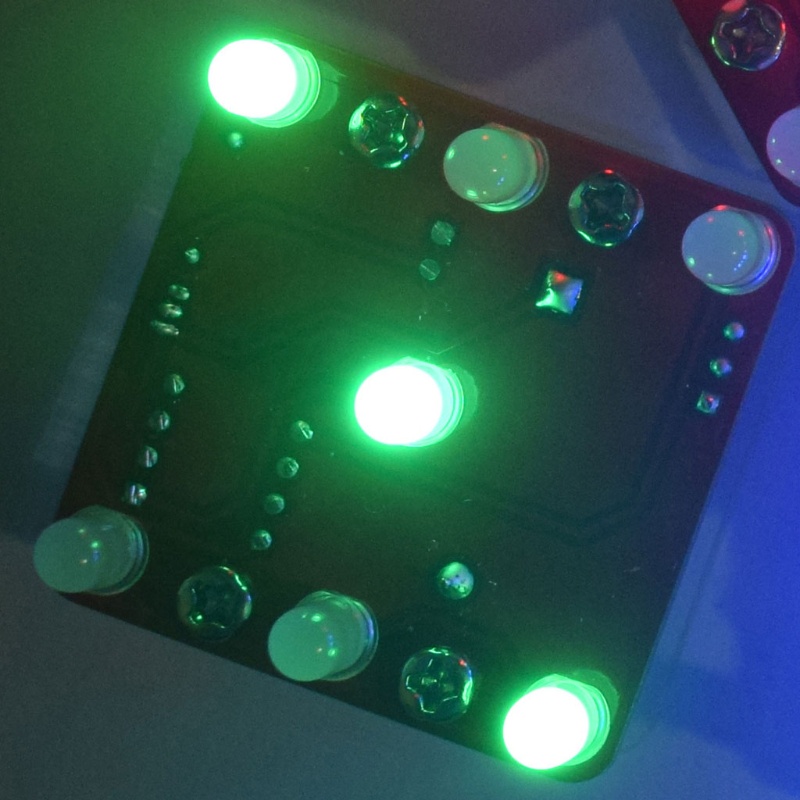 Pcf * Bộ Đèn Led Lắc Đầu (Không Cần Pin) Với Động Cơ Rung Nhỏ Diy