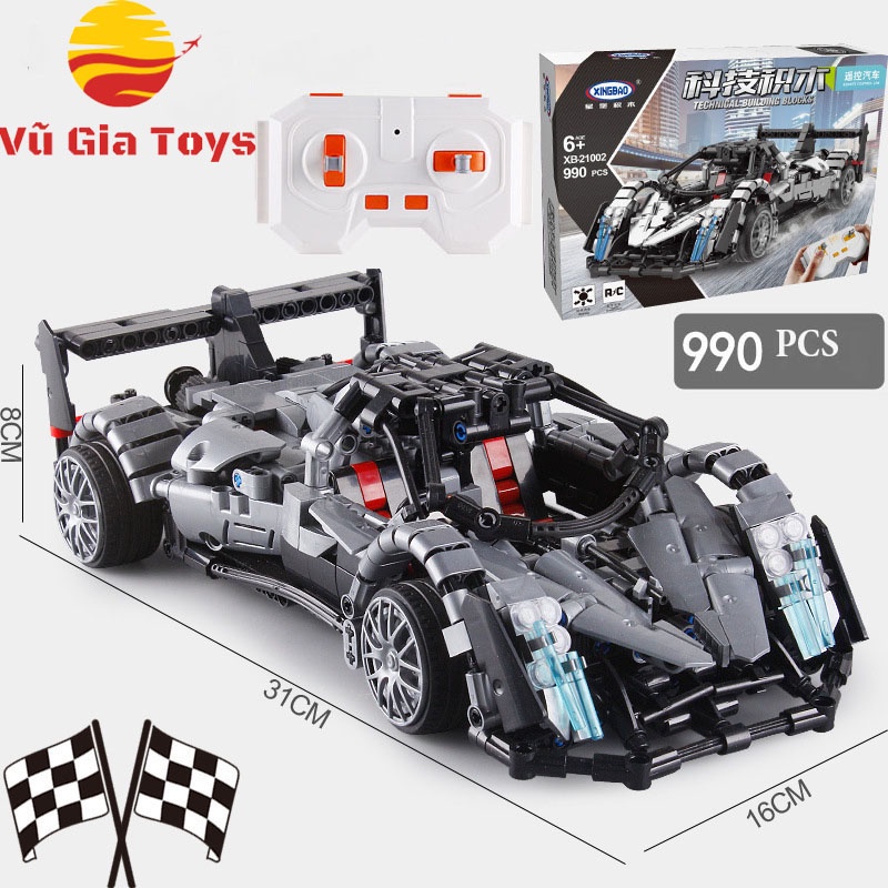 Đồ Chơi Lắp Ráp Kiểu LEGO Điều Khiển Từ Xa Xe thể thao Lykan Hypersport XingBao 21002 và XingBao 21001