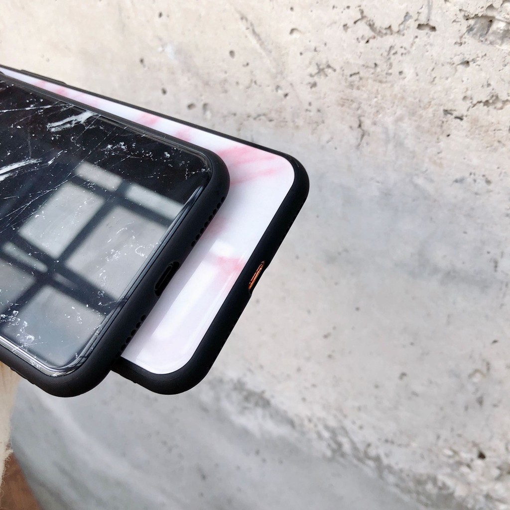 Ốp Tráng Gương Vân Đá Viền Dẻo iP | Từ 6 đến XS Max |