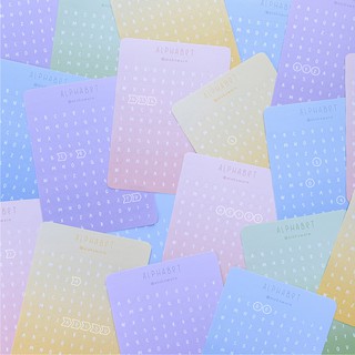 Hình Dán Alphabet / Letter Sticker Sheet