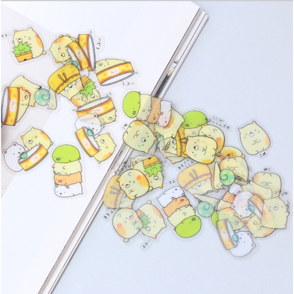 Set 50 Miếng Sticker Dán Mẫu Động Vật - Nhãn Dán Hoạt Hình Trang Trí Sổ Tay, Điện Thoại,...DIY không thấm nước