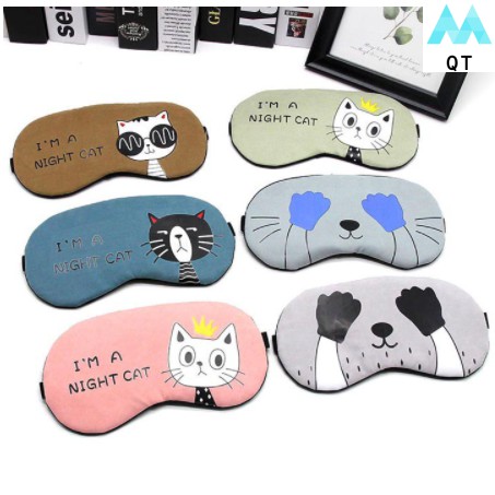Bịt Mắt Ngủ Hoạ Tiết Hoạt Hình Siêu Dễ Thương-Giao màu ngẫu nhiên
