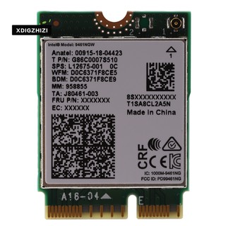 Dual band wireless ac 9461 for intel 9461ngw 802.11ac ngff key e 2.4g/5g wifi card bluetooth 5.0