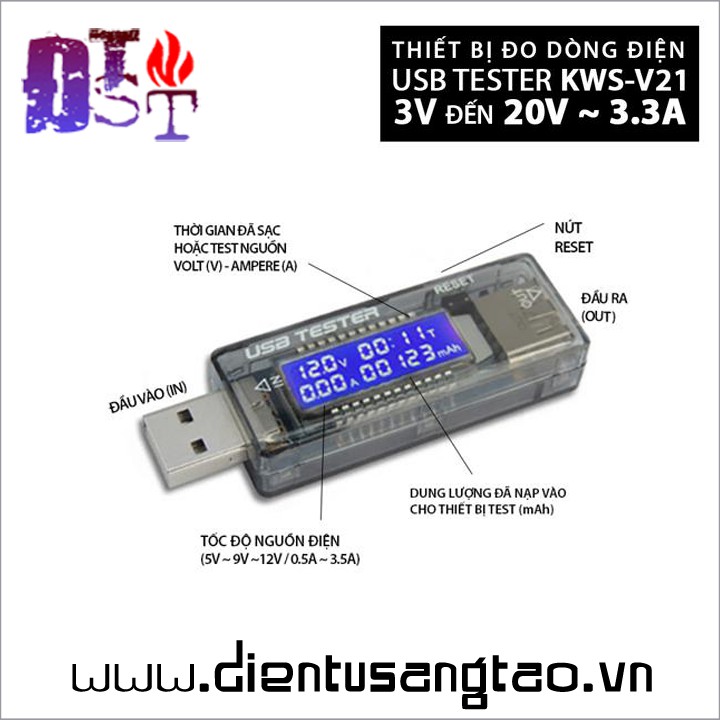 USB đo đòng áp KWS-V21