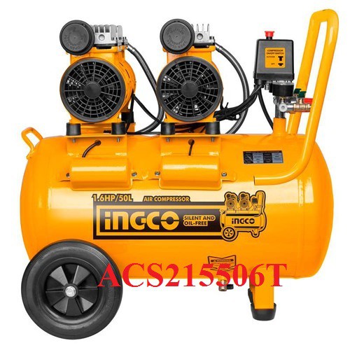 Máy nén khí không dầu 50L hiệu Ingco ACS215506T