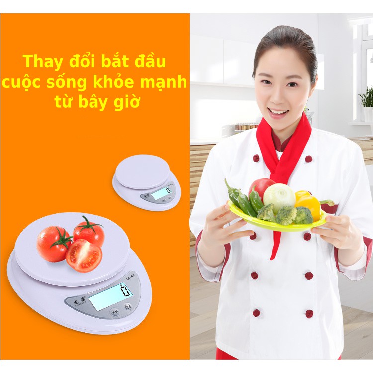 [ tặng kèm pin] Cân tiểu li điện tử nhà bếp độ chính xác cao 1-5kg