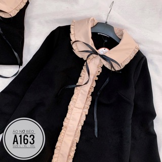 Bigsize Áo nơ bèo A163